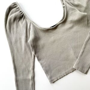 Zara Sage Crop Top